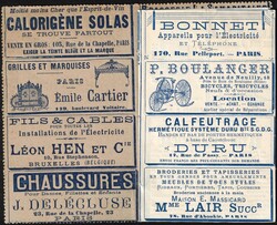 1888 Type Sage 15c bleu - EP publicitaire 'La Missive/Paris' 335è ...
