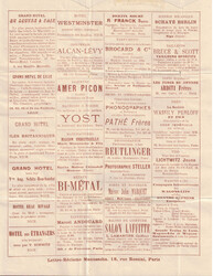 1899 Type Sage 15c bleu - Lettre-réclame Manussohn, 18 rue Rossini, ...