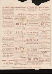 1899 Type Sage 15c bleu - Lettre-réclame Manussohn, 18 rue Rossini, ...