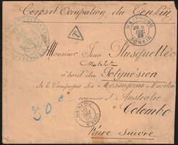 1901 Env. de Haïphong/Tonkin, càd 9/12/01, Corps Occupation du ...