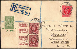 1935 Timbres publicitaires de carnets 2 x 1 1/2p + Yv. 140-187 bdf ...