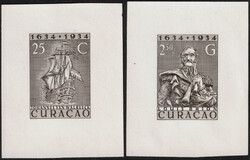 1934 Curaçao - 7 essais photographiques de la série Yv. 100 à 116. ...