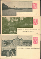 1912 4 EP 1c illustrés, 3 neufs et 1 obl en service intérieur, ...