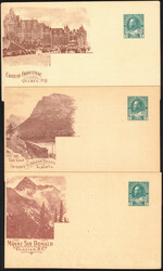 1922 4 EP illustrés de 2c neufs, publicités diverses (glacier, ...