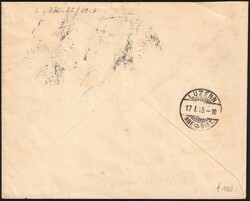 1895 Egypte - Yv. 29x2-37x2 obl Shepheard's Hôtel Le Caire 9/1/95 ...