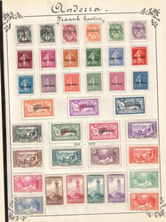 Andorre - Collection obl/X sur feuilles d'album, Andorre français ...