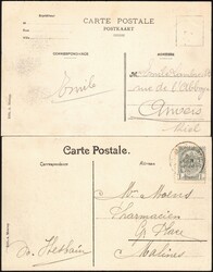 2 CP obl - Ste-Mariaburg - Avenue Prince Albert (vue du tram) et ...