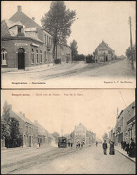 2 CP neuve et obl - Hoogstraeten - Zicht van de Statie et Noordstatie ...