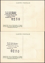 1958 France - Europa - 2 CP obl commémoratives sur reproduction de ...