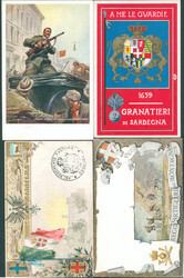 Italie - 1 boite : 100 cartes postales neuves et oblitérées ...