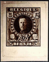 1928 Roi Albert Ier - Proposition de J. De Bast, épreuve ...