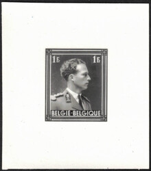 1936 Léopold III col ouvert, 1F épreuve photographique de la ...