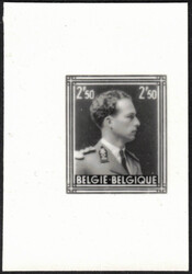 1951 Léopold III col ouvert grand format, épreuve photographique de ...