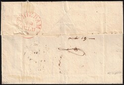 1835 LAC non affranchie datée de Louvain le 2/6/1835 vers Schiedam. ...