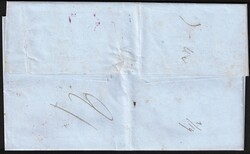 1854 LAC datée de Bruxelles 14/8/1854 vers Porto-Rico, Antilles ...