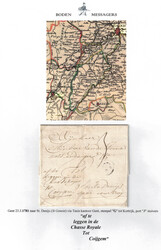 1781 LAC du 23/3/1781 de Gent vers St Denys (St Genois). Cachet 'G' ...