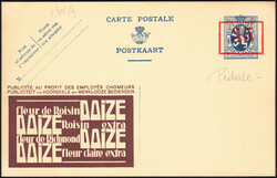 1934 Publibel n° 130A neuf, surcharge à la pédale. Tabac