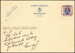 1934 Publibel n° 178A neuf, surcharge à la pédale. Loterie ...