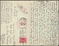 1935 EP double 1F Houyoux, aller obl Bruxelles(Midi) 11/4/1935 vers ...