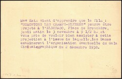 1938 Cat. Waroquiers C.P.A. N° 33 - Mea - de et vers Bruxelles. ...