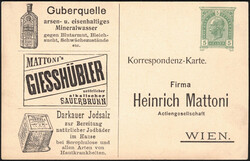 1904 CP publicitaire neuve et illustrée 5h timbrée sur commande ...