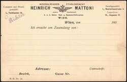 1904 CP publicitaire neuve et illustrée 5h timbrée sur commande ...