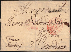 1749 LAC datée de Copenhagen, Danemark, du 26/8/1749 vers Bordeaux. ...