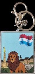 Schlüsselanhänger mit Motiv für Luxemburg als Mitglied der ...