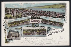 Schweiz Lithographie Gruss aus WÄDENSWEILSchweiz Lithographie Gruss ...