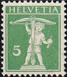 1910 Freimarken Tellknabe Typ 21910 Freimarken Tellknabe Typ 2 Für ...