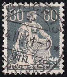 Abarten, Nr.141z.2.01 „unterbrochene Schwertlinie“Abarten, Nr ...