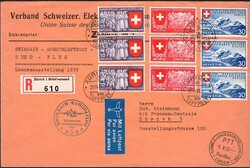 Schweiz, Flugpost, Sonderflüge, 1939, Europaflug Süd, ...