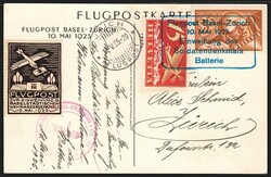 Schweiz, Sonderflüge, Einweihung Wehrmännerdenkmal, SF25.2c, ...