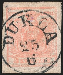 Österreich 1850 3 Kreuzer FB Nr. 3 „(blass)rot“ MP Type IIIb ...