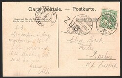 Lithokarten, Zug, Pulverthurm, 1905 Für Details sehen Sie sich bitte ...