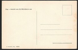 Lithokarten, Zug, Ansicht vom St.Michelturm, um 1900 Für Details ...