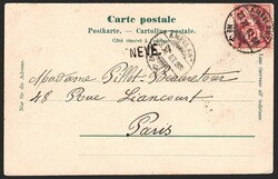 Lithokarten, Geneve Ile Rousseau, 1903 Für Details sehen Sie sich ...