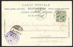 Ansichtskarten, Zug u. die Alpen, 1904 Für Details sehen Sie sich ...