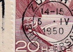 Schweiz 1949 sog. Urtype Nr. 301 auf Brief mit VollstempelKatalogwert ...