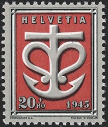 Schweiz, Abarten, Zuschlagsausgaben, Nr.20.4.01, Rasterfehler „Y“ ...