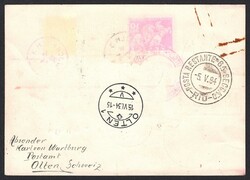 Schweiz,Flugpost, Unfallpost, UF B6, Rio de Janeiro, Flugboot Tapajos ...