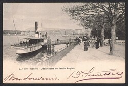Ansichtskarten Schweiz, GENEVE Debarcadère du Jardin Anglais, 1903 ...