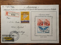 Schweiz Blocks 1938 Block 4 auf BriefKatalogwert CHF 60.- Zumstein ...