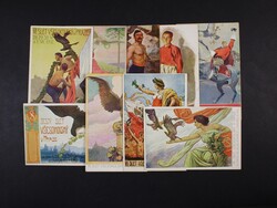 Sport – set of 9 postcards from the 6th All-Czech Sokol Rally 1912, ...