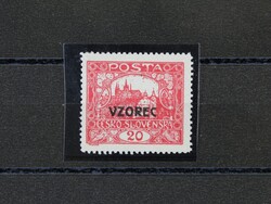 stamp no. 9 C VZ, signed by Vrba