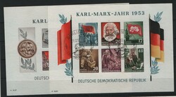 DDR, 1953, Mi.- Nrn.: Bl. 8/9 A/B, gestempelt, Fotoattest Paul BPP: ...