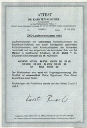 DDR, 1964, Dienstmarken, Laufkontrollzettel ZKD, Mi.- Nr.: 46 / 60 ...