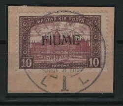 Fiume, Mi.- Nr.: 25, auf kl. Briefstück, mit signum