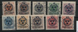 Schweden, Mi.- Nrn.: 1916, Mi.- Nrn.: 86x- 95x, gestempelt