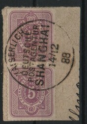 Dt. Auslandspostämter, China, 1888, Mi.- Nr.: V 40 II (2x) auf ...